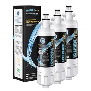 Icepure Plus RWF1200AH Refrigerator Water Filter Replacements 3 Pack